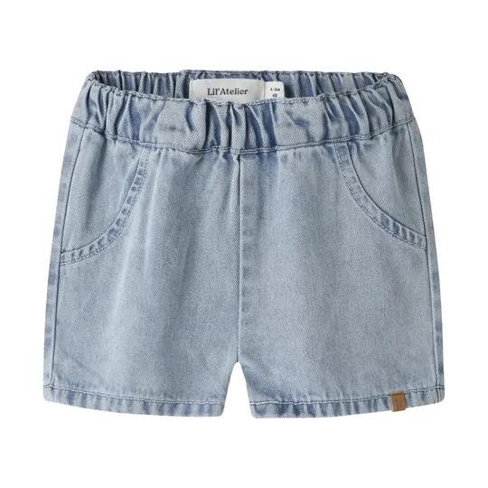 Lil' Atelier Shorts - Medium Blue Denim - Größe 74