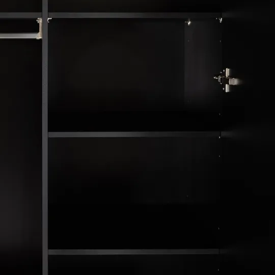 Kidsmill Boutique Kleiderschrank 2-Türig Schwarz Matt