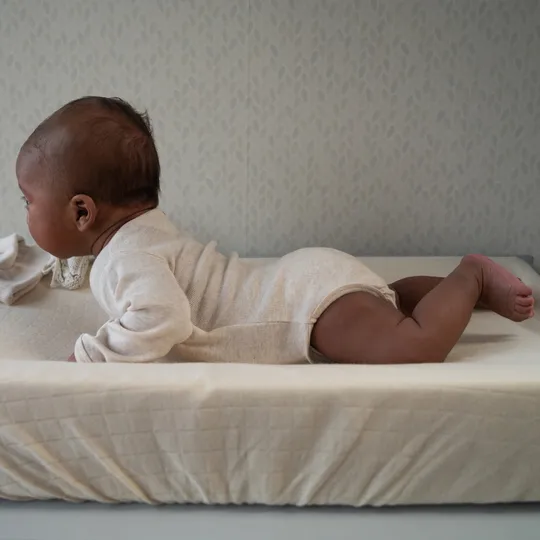 Lodger Babybody Langarm - Melange - Größe 74 - Birch