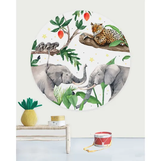 Creative Lab Amsterdam Ravi Tapete Rund 120 cm