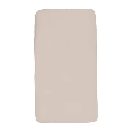 Jollein Spannbettlaken- Jersey - 2 Stück - Laufstallmatratze 75×95 cm - Oatmeal/Sand