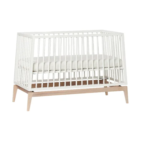 Leander Luna Babybett White/Oak 60 x 120 cm
