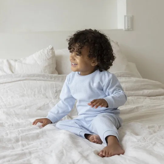 Feetje Waffelpyjama – Größe 68 – Babyblue