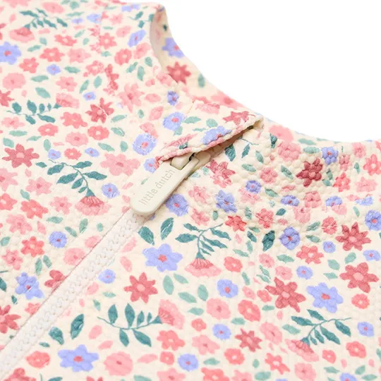 Little Dutch Langarm-Badeanzug - Dreamy Flowerfield - Größe 98/104