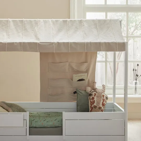 LIFETIME Kinderbett mit Himmelbettgestell – Deluxe-Lattenrost