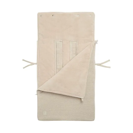 Jollein Basic Knit Fußsack Nougat