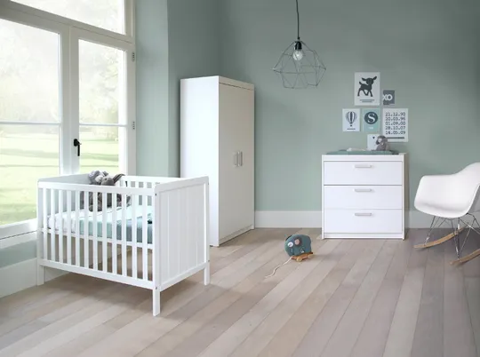 Europe Baby Ralph Babyzimmer Weiß | Kommode + Schrank