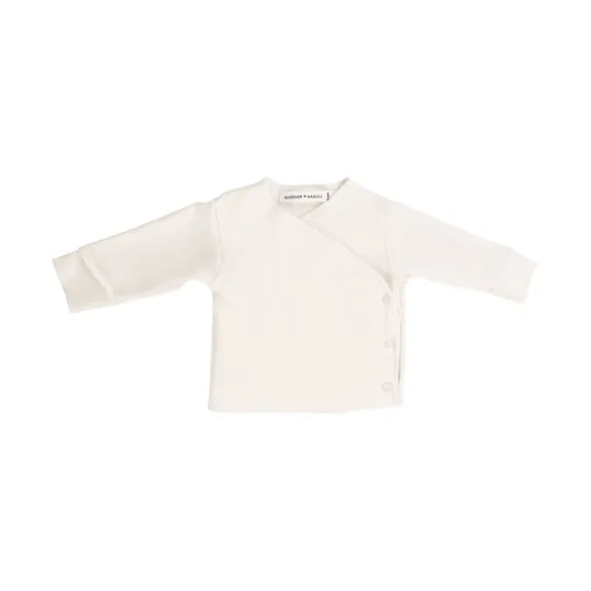 Bamboom Wickelshirt Lange Ärmel Creme 1 Monat
