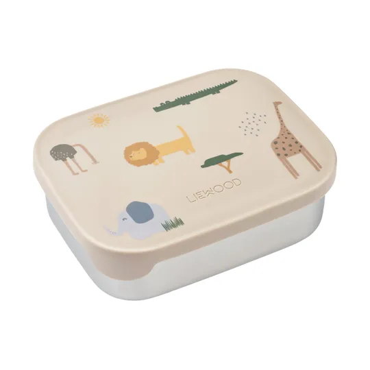 Liewood Arthur Lunchbox - Safari Sandy Mix