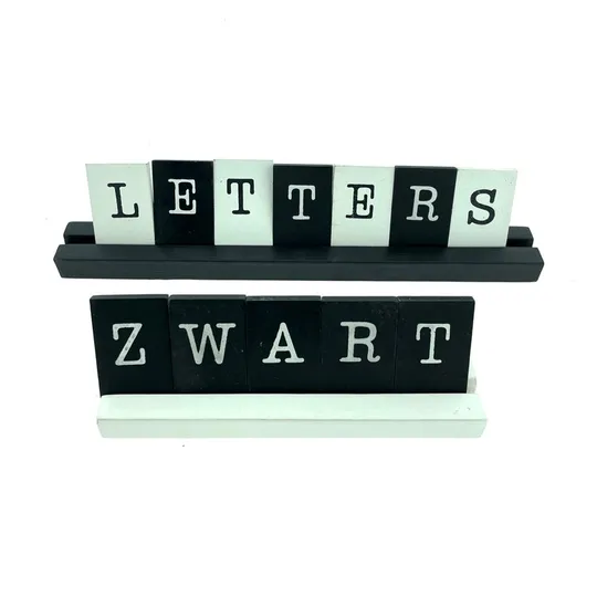 CottonCounts Buchstabenregal - Schwarz - ca. 33 cm