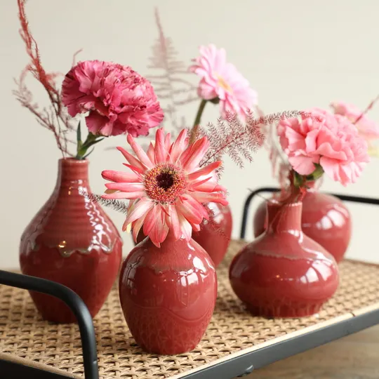 Ideas 4 Season Eve Tischvase - Rosa / Rot
