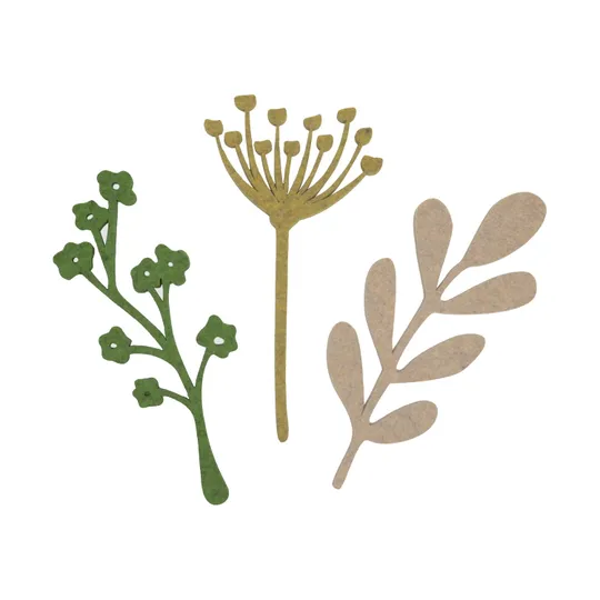 KidsDepot Blumen Fleur Set von 3 - Wanddekoration