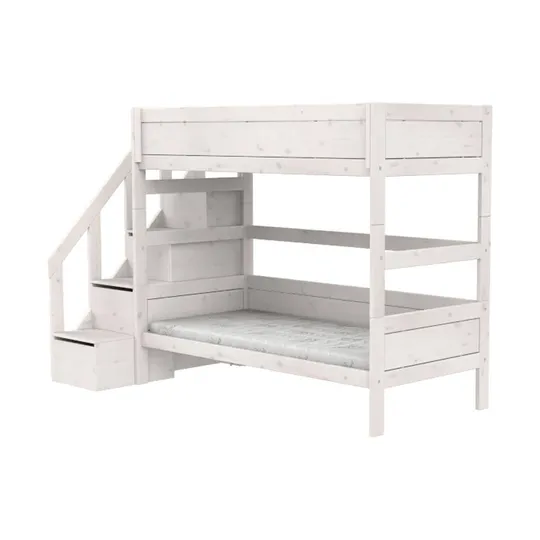 LIFETIME Kidsrooms Etagenbett mit Treppenschrank – Premium