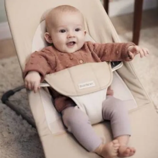 BabyBjörn Balance Soft Gewebter Babywippe - Khaki Beige
