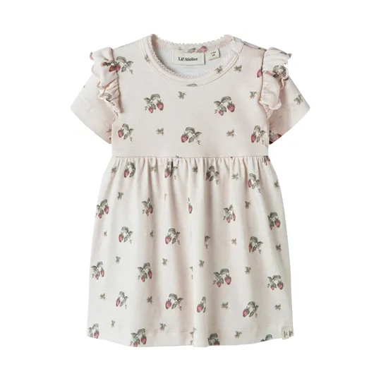 Lil' Atelier Strawberry Kleid - Größe 62 - Morganite