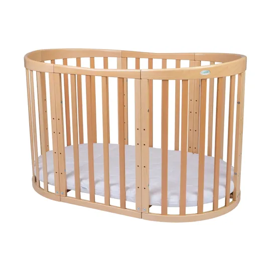 Waldin Ovales Kombibett 7-in-1 – inkl. Matratze