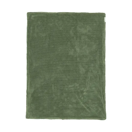 Meyco Mini Knots Fleece Wiegendecke 75 x 100 cm Forest Green