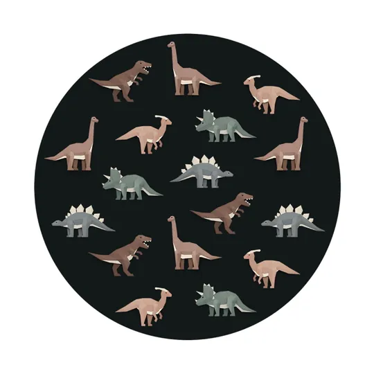 Studio Ditte Dinosaurier Kreis-Tapete - 190 cm