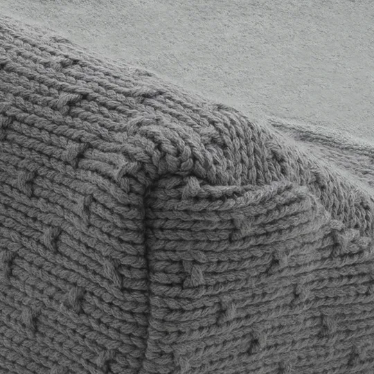 Jollein Bliss Knit Wickelauflagenbezug Storm Grey