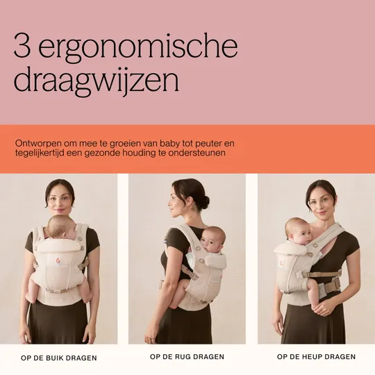 Ergobaby Adapt SoftFlex Mesh Babytrage - Pearl Grey