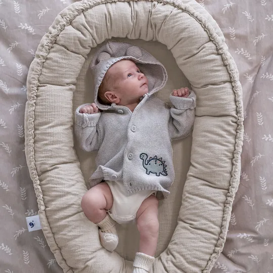 Julius Zöllner Muslin Babynest NIDO - Sand