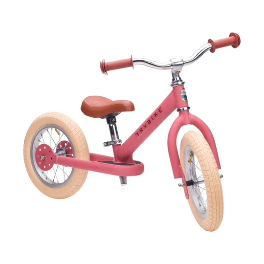 Trybike Steel Vintage Laufrad - Pink Matt