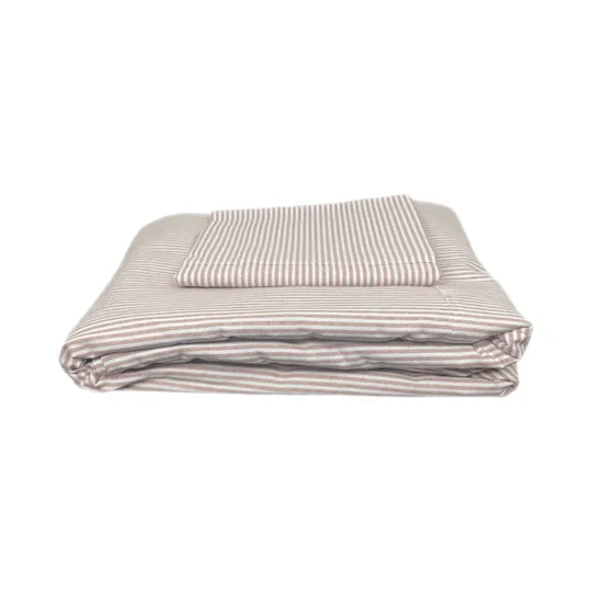 Town & Country Newport Bettbezug - 140 x 220 cm - Stripe - Rosewood