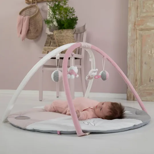 Miffy Baby Rib Spielteppich Mit Bogen Pink