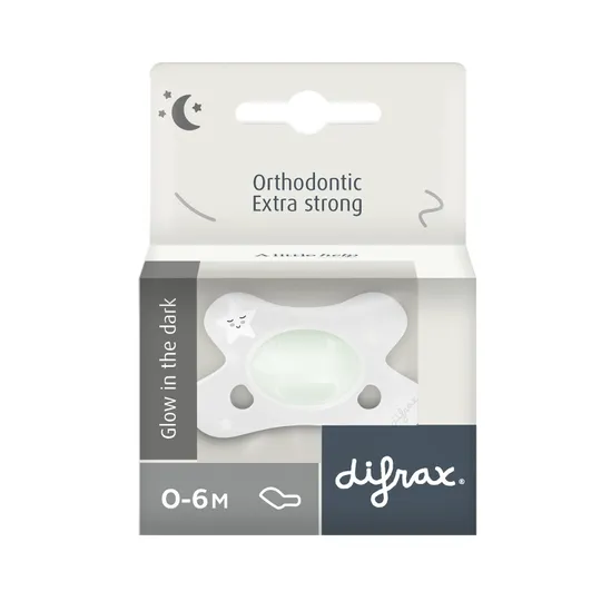 Difrax Dental Schnuller Nacht 0-6 Monate