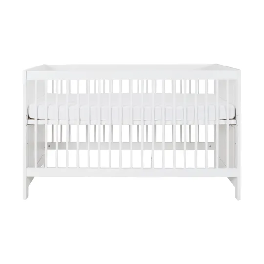 Europe Baby Vittoria III Babyzimmer Weiß | Bett 70 x 140 cm + Kommode + Schrank 3-Türig