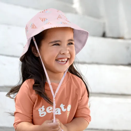 Lässig Sonnenhut - Ice Cream - 1-3 Jahre - Pale Pink
