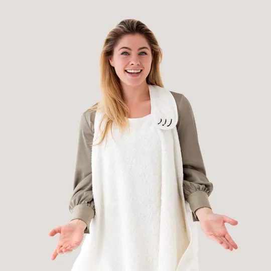 Nifty Badecape White