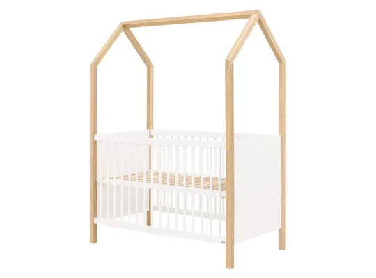 Bopita Babybett - Homy - Weiß/Natur