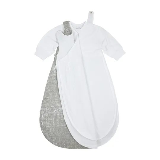 Meyco Baby-Schlafsack 2-tlg Fine Line Grau 80/86