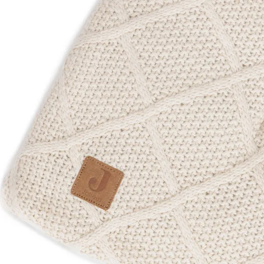 Jollein Check Knit Laufstallteppich - 75x95cm - Oatmeal