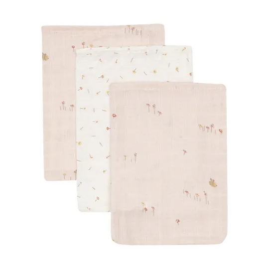 Jollein Hydrophile Waschlappen - 3er-Pack - Pretty Picnic