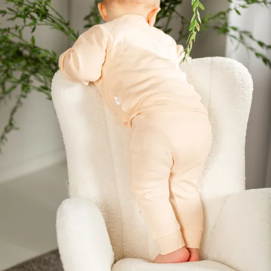 DAY Hose – Gestreift – Apricot – Gr. 74/80