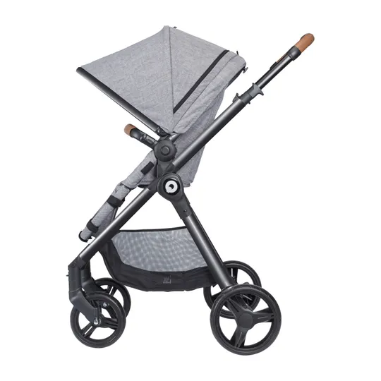 Qute Q-Move Kinderwagen 2-in-1 - Grey Frame -  Grey Jeans