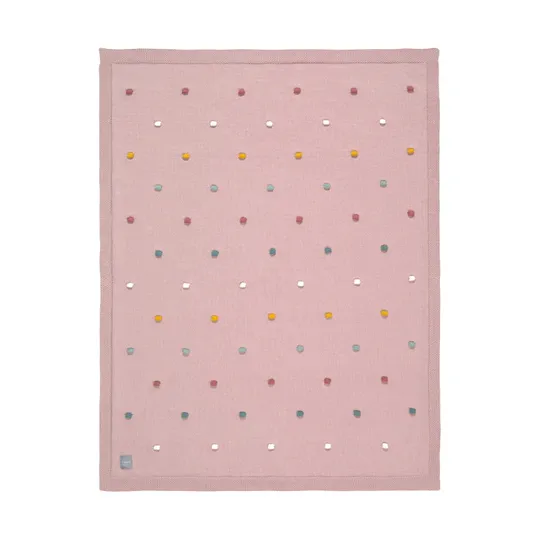 Lässig Dots Decke Dusky Pink
