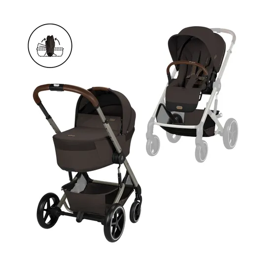 Cybex Balios S Lux 2-in-1 Kinderwagen mit Faltbarer Babywanne
