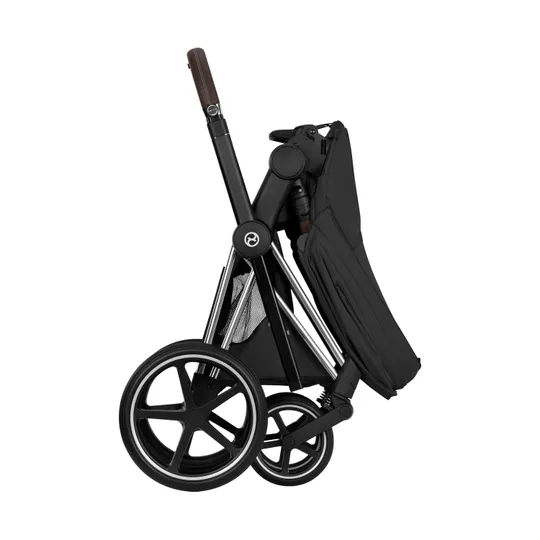 Cybex Priam 5 Style Kinderwagen Bundle – Chrome Brown/Sepia Black