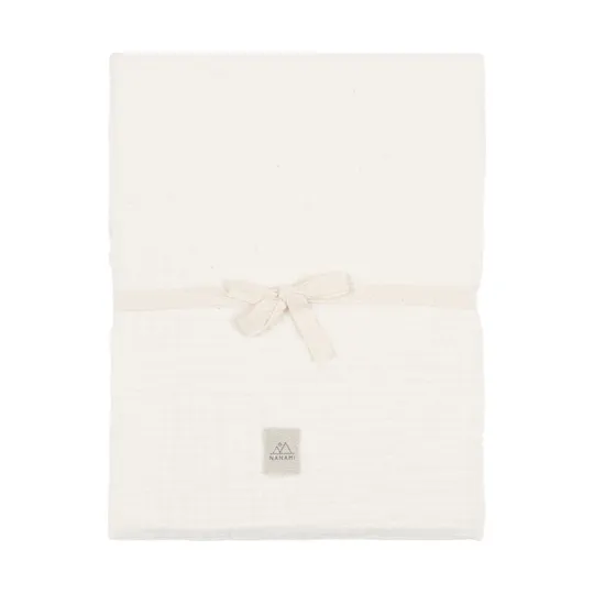 Nanami Matratzenbezug – Bio-Musselin – Latte Plain