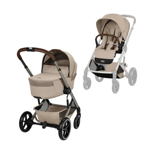 Cybex Balios S Lux 2-in-1 Kinderwagen mit Faltbarer Babywanne