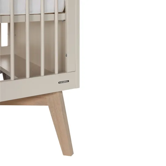 Kidsmill Sixties Babybett 60 x 120 cm - Oatmeal / Eiche