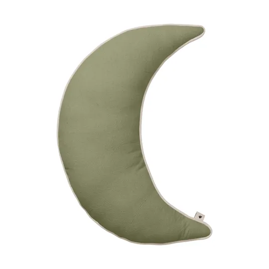 Ferm Living Moon Dekokissen - Bio-Baumwolle - Tea Green
