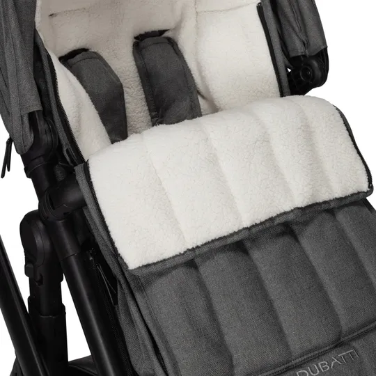 Dubatti One E5 Kinderwagen 2-in-1 - Black / Dark Brown