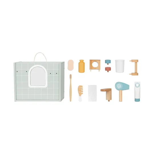 Tooky Toy Badezimmer Spielset Mini - Holz