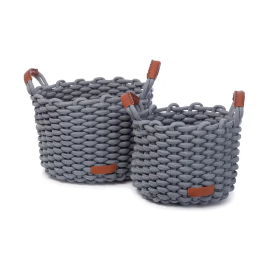 KidsDepot Korbo Set Aufbewahrungskörbe M Fog