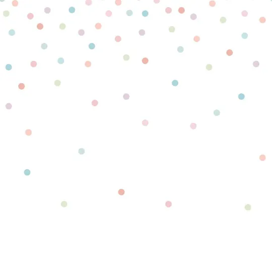 Estahome Konfetti Dots Fototapete - 2 x 2,79 m - Rosa / Grün / Blau