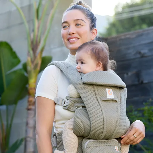 Ergobaby Omni Deluxe Mesh Babytrage - Soft Olive